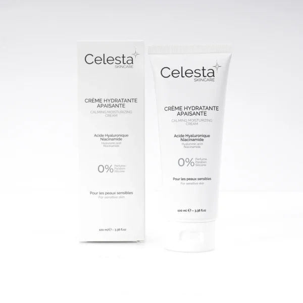 Crème hydratante apaisante pour peaux sensibles - Produit avec étui - Celesta Skincare
