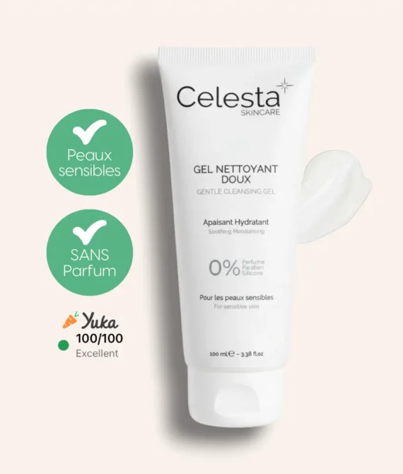 Gel Nettoyant Visage Peau Sensible – Sans Parfum, 100% Naturel