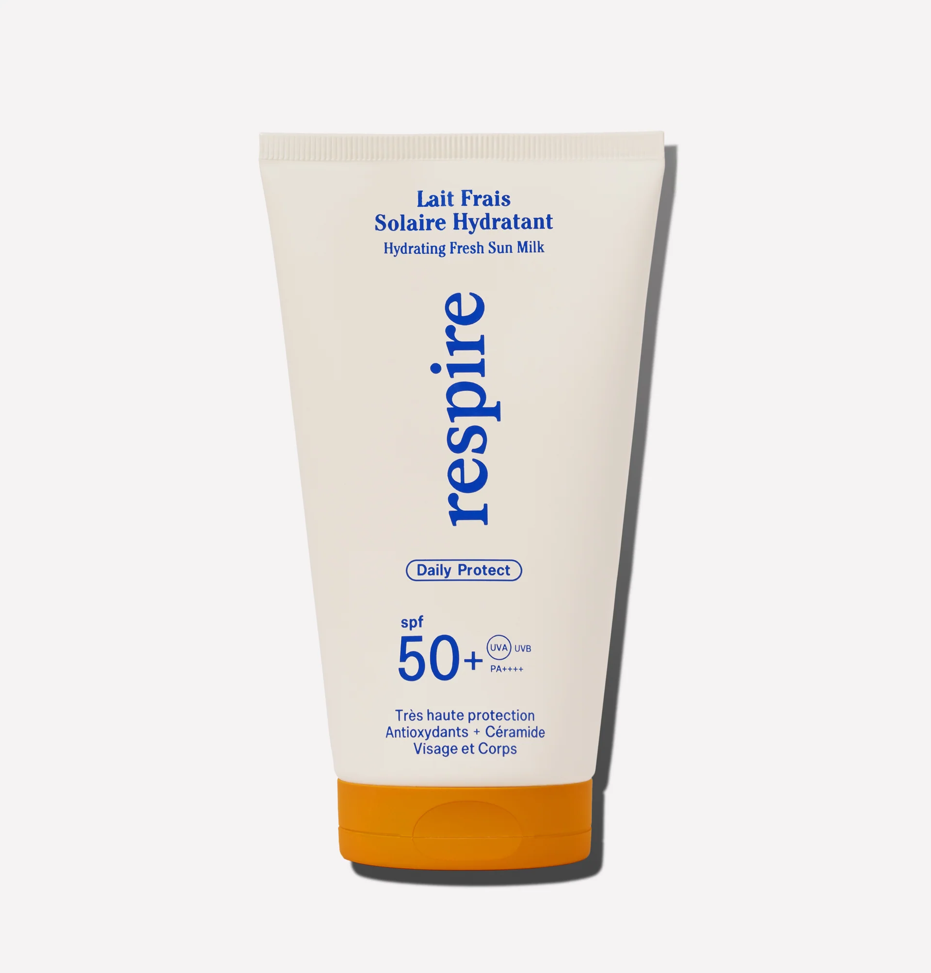 Flacon de lait solaire hydratant indice 50+ aux céramide