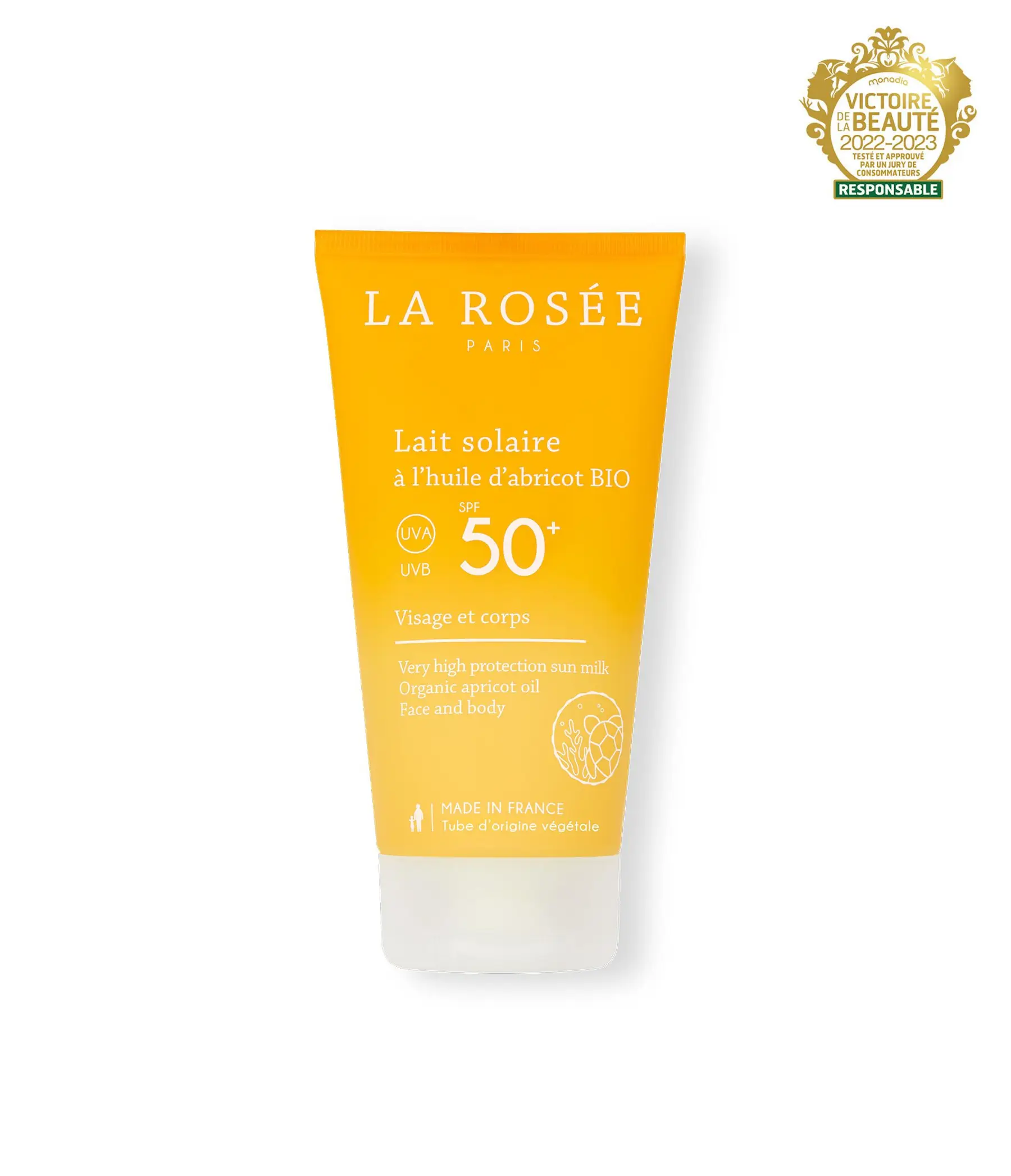 Lait solaire indice 50+ pour peau sensible